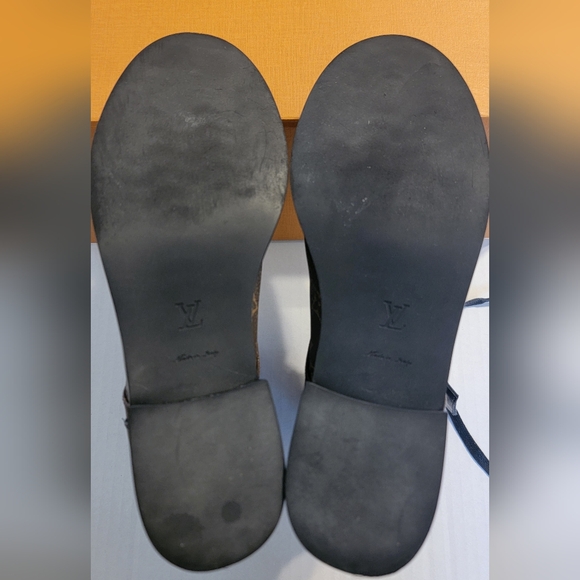 Louis VuittonWomen's Wonderland Flat Ranger Boots Monogram Canvas and Leather - Picture 2 of 13